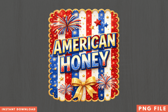 American Honey PNG T-shirt Design
