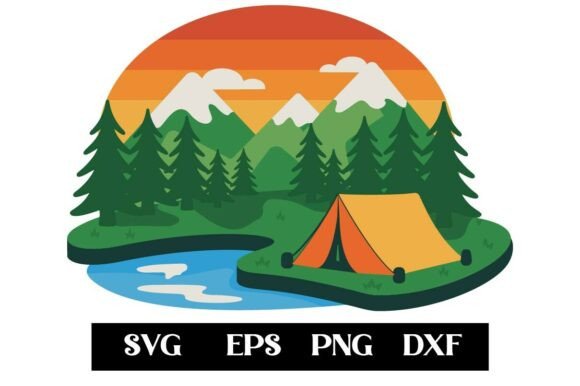 Camping Adventure SVG Bundle Mountain