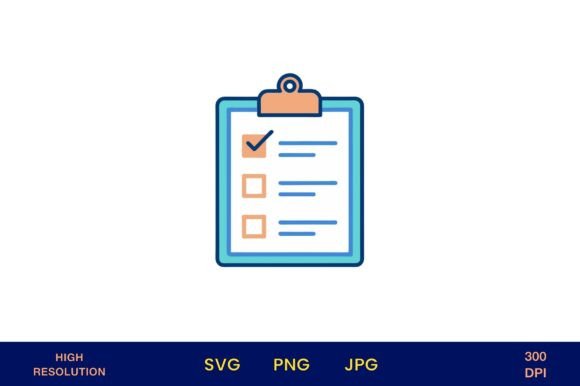Checklist with Marked Tasks on Blue: A Must-Have for Modern Creatives