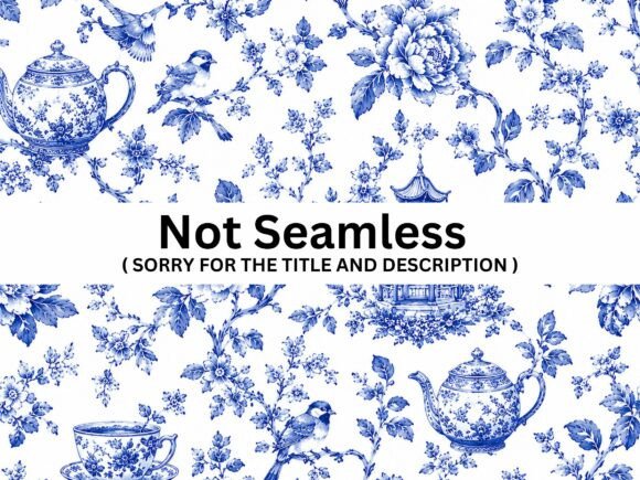 Chinoiserie Blue Garden Pattern: A Versatile Design for Creative Projects