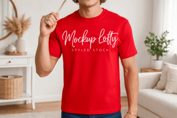Comfort Colors C1717 Red T-Shirt Mockup: A Versatile Tool for Designers and Brands