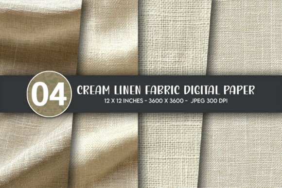 Cream Linen Fabric Digital Paper: A Versatile Resource for Creative Projects