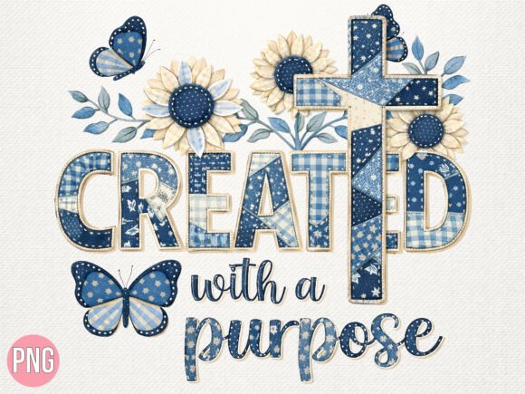Created with Purpose Cross Christian PNG: A Versatile Digital Asset for Creative Projects