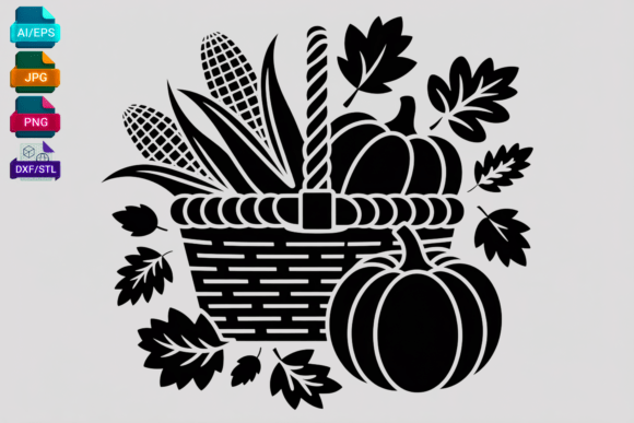 Creating Fall Harvest Magic with the Fall Harvest Basket SVG Pumpkins Corn