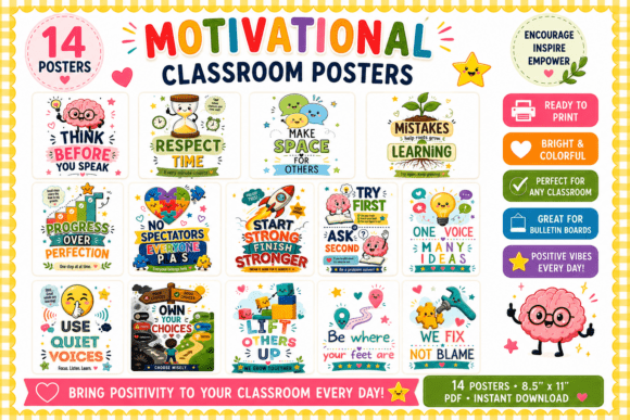 Free Classroom Decor SEL Posters