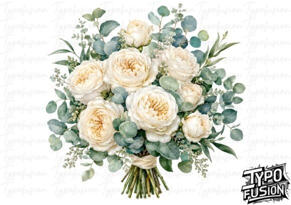 Garden Rose Bouquet Flower Clipart