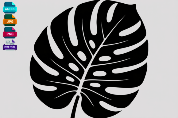 Monstera Leaf SVG Cut File Black: A Versatile Tool for Creative Crafting