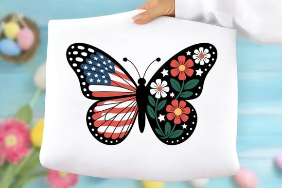 Patriotic Floral Butterfly PNG: A Strategic Design Asset for Modern Creators