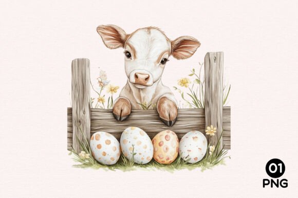 Peeking Farm Animals Clipart: A Versatile Resource for Creative Projects