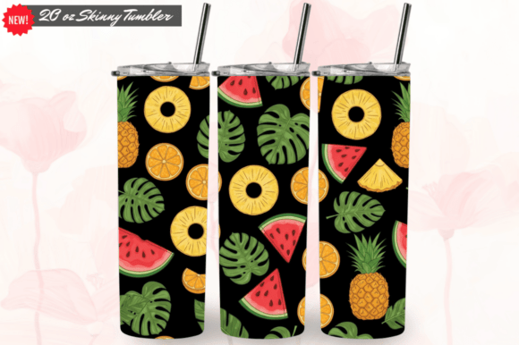 Pineapple Tumbler Wraps for a Vibrant Summer Look