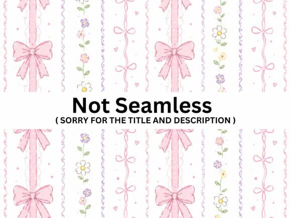 Soft Pink Bow Seamless Pattern: A Versatile Design for Creative Projects