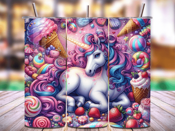 Unicorn Dreams 20 Oz Tumbler Wrap Vol.20