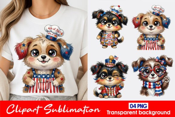 USA Puppy Clipart PNG: A Versatile Resource for Creative and Professional Use